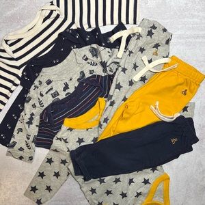Baby boy outfits with onesies and pants 3-6M